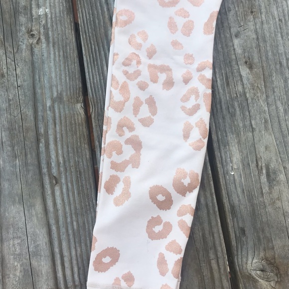 Rose gold leopard spiritual gangster leggings. - Picture 8 of 14